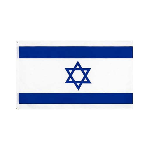 5ft x 3ft (150 X 90cm) Israel Flagge mit Ösen, Große Israelische Flaggen Banner für Party Festival Prozession Feier Sport Aktivitäten von FAHOI