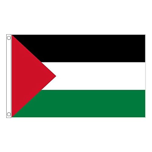 5ft x 3ft (150 X 90cm) Palästina Flagge mit Ösen, Große Palästinensische Flaggen Banner für Party Festival Prozession Feier Sport Aktivitäten #A von FAHOI