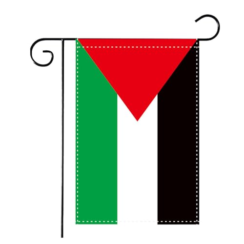 Palästina Flagge Fahnen Palästinensische Flaggen 30x45cm Garten Banner für Party Festival Prozession Feier Sport Aktivitäten im Freien verwenden (A) von FAHOI
