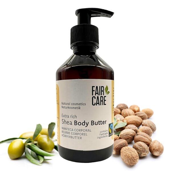 FAIR CARE Body Butter Shea 240 ml - Körperbutter mit Pumpspender von FAIR CARE