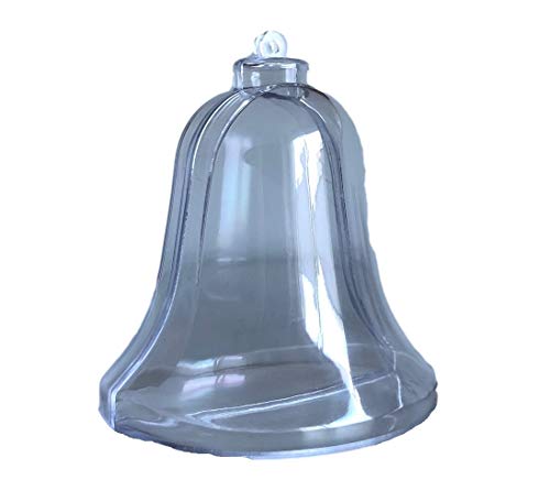 10 Stück Glocken zum Befüllen teilbar Acrylkugeln Glöckchen Glocke Kugeln Weihnachtskugeln Behang von FAIRY TAIL & GLITZER FEE