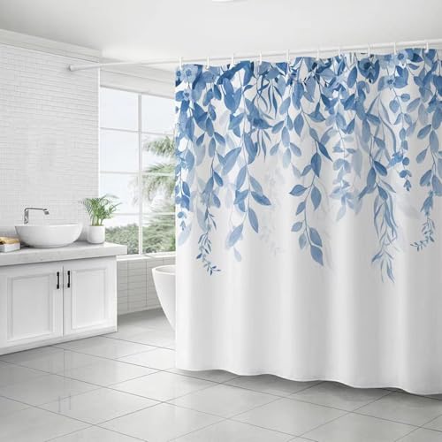 FAIRYGATE Duschvorhang Blau 180x180 Duschvorhang Textil Antischimmel Schimmelresistent Wasserdicht Anti Bakteriell Wasserabweisend Polyester für Dusche Badewanne mit Duschvorhangringen B9610 FAIRYGATE Duschvorhang Blau 180x180 Duschvorhang Textil Antischimmel Schimmelresistent Wasserdicht Anti Bakteriell Wasserabweisend Polyester für Dusche Badewanne mit Duschvorhangringen B9610 von FAIRYGATE