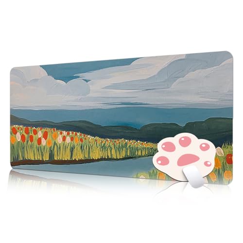 FAIRYGATE XXL Mousepad Tischuntersetzer Niedliches Blumen Schreibtischunterlage Großes Mauspad XL Gaming Schreibtisch Tastatur Pad Laptop Computer Niedliche Schreibtischdekoration B6109-M FAIRYGATE XXL Mousepad Tischuntersetzer Niedliches Blumen Schreibtischunterlage Großes Mauspad XL Gaming Schreibtisch Tastatur Pad Laptop Computer Niedliche Schreibtischdekoration B6109-M von FAIRYGATE