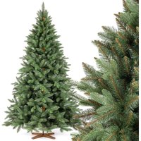 Fairytrees - Künstlicher Weihnachtsbaum Nordmanntanne Premium, mit braunem Stamm und Echtholz Baumständer Fairytrees - Künstlicher Weihnachtsbaum Nordmanntanne Premium, mit braunem Stamm und Echtholz Baumständer von FAIRYTREES