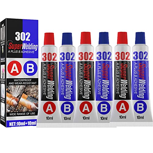 3 Set All Purpose Magic Repair Glue 302, Casting Repair Glue for Metal Agent Bonding Paste, Metal Repair Paste Magic Welding Glue A&B, for Filling Cracks von COXZD