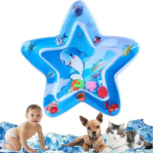 FAIRZ Sensor-Wasser-Spielmatte, Wasser-Sensor-Matte für Kinder, Wasser-Sensor-Spielmatte für Katzen, Baby-Kinder-Wasser-Spielmatte, Wasser-Sensor-Pad, Wasserspiel, kühles Komfortgefühl (L) von FAIRZ