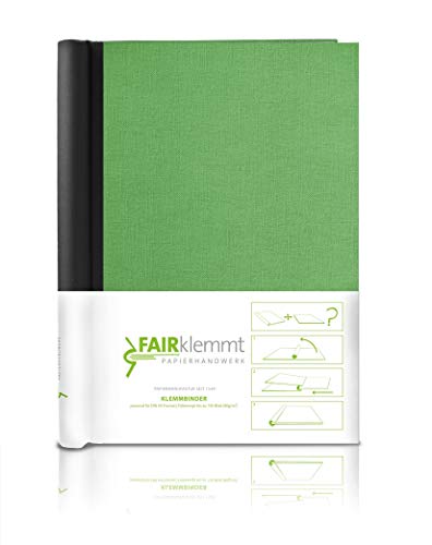 FAIRklemmt Klemmbinder Napura Canvas, A4 - Grün von FAIRklemmt