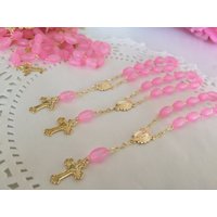 30 Rosa Taufe Begünstigt Mini Rosenkränze/Frosted Reis Geformt Perlen/Kommunion Gefälligkeiten Decenario Recuerdos Para Bautizo 30 Rosa Taufe Begünstigt Mini Rosenkränze/Frosted Reis Geformt Perlen/Kommunion Gefälligkeiten Decenario Recuerdos Para Bautizo von FAITHPIECES