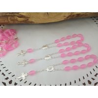 30 Rosa Taufe Begünstigt Mini Rosenkränze/Frosted Reis Geformt Perlen/Kommunion Gefälligkeiten Decenario Recuerdos Para Bautizo 30 Rosa Taufe Begünstigt Mini Rosenkränze/Frosted Reis Geformt Perlen/Kommunion Gefälligkeiten Decenario Recuerdos Para Bautizo von FAITHPIECES
