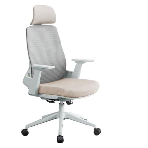 Bürostuhl Ergonomisch Bürostuhl, ergonomischer Stuhl, bequemer Stuhl mit Rückenlehne, drehbarer Schreibtischstuhl for Zuhause, Büro, Arbeitszimmer, mit verstellbaren Armlehnen und Rollen Arbeitsstuhl( von FAJNUZI2024