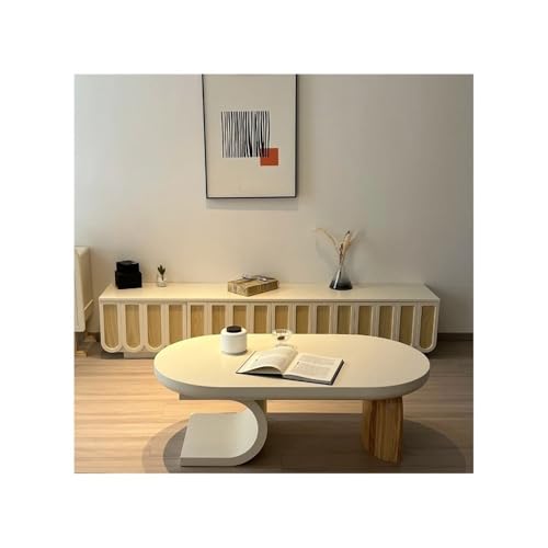 Couchtisch Moderner minimalistischer Couchtisch for das Wohnzimmer, kreativer Teetisch for zu Hause, stilvoller weißer Teeständer, zeitgenössisches Design, perfekt for den Heimgebrauch Wohnzimmertisch von FAJNUZI2024