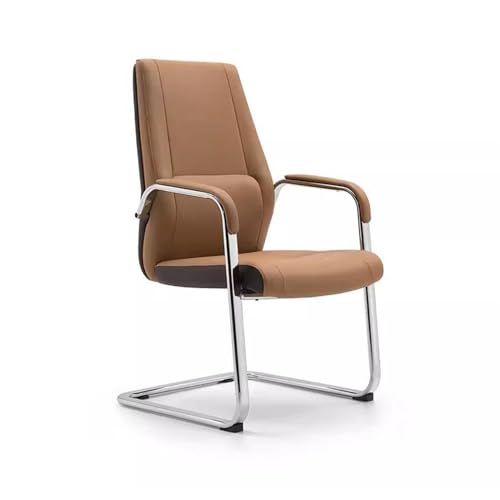 FAJNUZI2024 Bürostuhl Ergonomisch Einfacher, moderner Bürostuhl, Arbeitsstuhl, Luxus-Drehstuhl, Büro, kann Büromöbel anheben Arbeitsstuhl(Bruin) von FAJNUZI2024