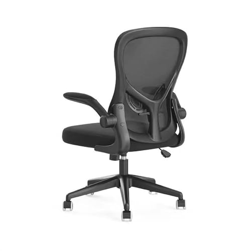 FAJNUZI2024 Bürostuhl Ergonomisch Einfacher Heimcomputerstuhl, Arbeitszimmer, Bürostuhl, Bequeme Rückenlehne, ergonomischer Sessellift, Schreibtischsessel Arbeitsstuhl(Schwarz) von FAJNUZI2024