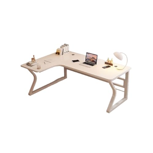 FAJNUZI2024 Computertisch Eckschreibtisch for Studenten, Heim-Studiertisch, einfacher moderner Büroschreibtisch, Schlafzimmer-Eckschreibtisch for, Desktop-PC-Tisch(White Left,160x80x75cm) von FAJNUZI2024