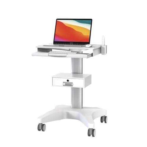 FAJNUZI2024 Computertisch Räder, Laptops, medizinische Wagen, Großhandel höhenverstellbarer Touchscreen, Computerwagen, ambulante Krankenhäuser mit Rädern von FAJNUZI2024