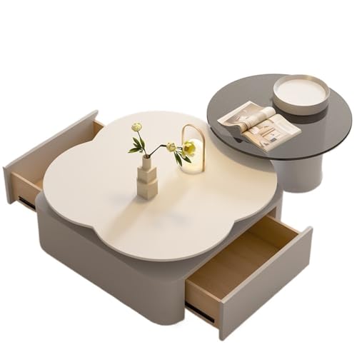 FAJNUZI2024 Couchtisch Minimalistischer Couchtisch in Blumenform for das Wohnzimmer, modernes Design for kleine Wohnungen Wohnzimmertisch von FAJNUZI2024