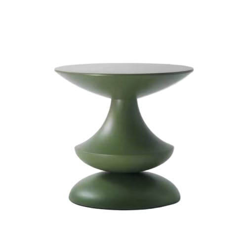 FAJNUZI2024 Couchtisch Runder Couchtisch for Wohnzimmer, moderner Sofa-Beistelltisch, Kleiner Nachttisch for Schlafzimmer, Stylis Design Wohnzimmertisch(Green) von FAJNUZI2024
