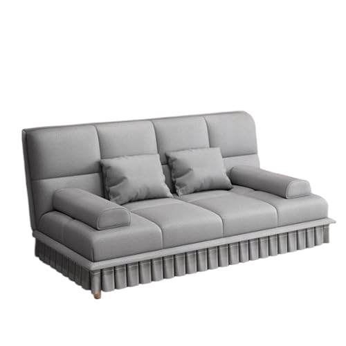 FAJNUZI2024 Klappbares Schlafsofa Cat Scratch Ledersofa for Liegen, multifunktionales Klappdesign, geeignet for kleine Wohnungen(Grigio,Mittel) von FAJNUZI2024