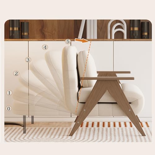 FAJNUZI2024 Klappbares Schlafsofa Umwandelbares Doppelsofa, multifunktionales Klappbett mit Fußhocker und Verstellbarer Rückenlehne(Khaki,80cm) von FAJNUZI2024