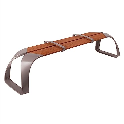 FAJNUZI2024 Metallbank Moderne Parkbänke for den Außenbereich, Gartenbänke aus Edelstahl, Gartenmöbel for Rasen, Innenhof, Terrasse, Freizeitstühle Sitzbank(Groß) von FAJNUZI2024