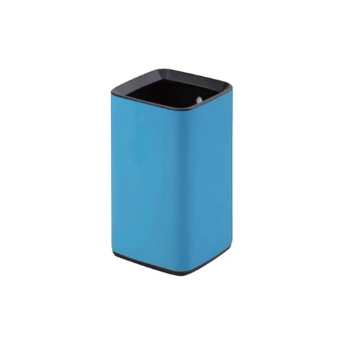 FAJNUZI2024 Mülleimer Mülleimer aus Edelstahl, oben offener Mülleimer, quadratischer Küchenmülleimer. Geeignet for den Papierkorb in der Küche zu Hause oder im Büro. Abfalleimer Papierkorb(Blue) von FAJNUZI2024