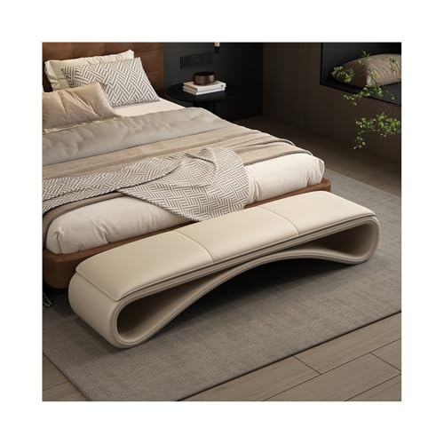 FAJNUZI2024 Schlafzimmerbank Nachttischhocker fürs Schlafzimmer, Leichter luxuriöser Nachttisch, Lange Bank, Design-Nachttischcouch, hochwertiger, einfacher, moderner Nachttischhocker Bettbank(Beige) FAJNUZI2024 Schlafzimmerbank Nachttischhocker fürs Schlafzimmer, Leichter luxuriöser Nachttisch, Lange Bank, Design-Nachttischcouch, hochwertiger, einfacher, moderner Nachttischhocker Bettbank(Beige) von FAJNUZI2024
