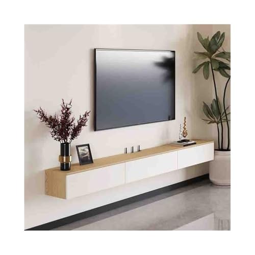 Lowboard Hängend Modernes schwebendes Entertainment-Center, an der Wand montierter schwebender TV-Ständer mit Schubladen, minimalistischer schwebender Aufbewahrungsschrank for unter Fernsehern TV Schr von FAJNUZI2024