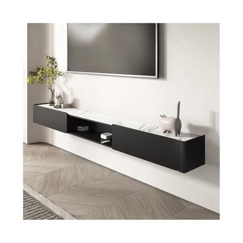 Lowboard Hängend Schwebender TV-Ständer mit 2 Schubladen, an der Wand montierter TV-Schrank mit schwebenden Regalen aus Schieferarbeitsplatte, moderne Entertainment-Medienkonsole for das Wohnzimmer TV Lowboard Hängend Schwebender TV-Ständer mit 2 Schubladen, an der Wand montierter TV-Schrank mit schwebenden Regalen aus Schieferarbeitsplatte, moderne Entertainment-Medienkonsole for das Wohnzimmer TV von FAJNUZI2024
