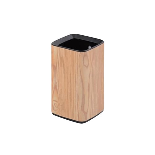 Mülleimer Mülleimer aus Edelstahl, oben offener Mülleimer, quadratischer Küchenmülleimer. Geeignet for den Papierkorb in der Küche zu Hause oder im Büro. Abfalleimer Papierkorb(Original wood color) von FAJNUZI2024