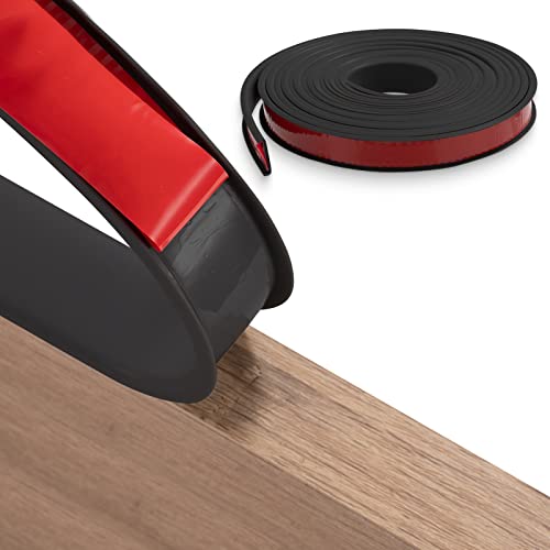 FAKILO 5m U-Form Selbstklebend Möbelkantenband, Flexible Möbelkantenband Kantenumleimer Selbstklebend, TPE Faltbarer Kantenschutz für Schrankkanten Arbeitsplatten Abschlussleiste (Schwarz, 20mm x 5m) FAKILO 5m U-Form Selbstklebend Möbelkantenband, Flexible Möbelkantenband Kantenumleimer Selbstklebend, TPE Faltbarer Kantenschutz für Schrankkanten Arbeitsplatten Abschlussleiste (Schwarz, 20mm x 5m) von FAKILO