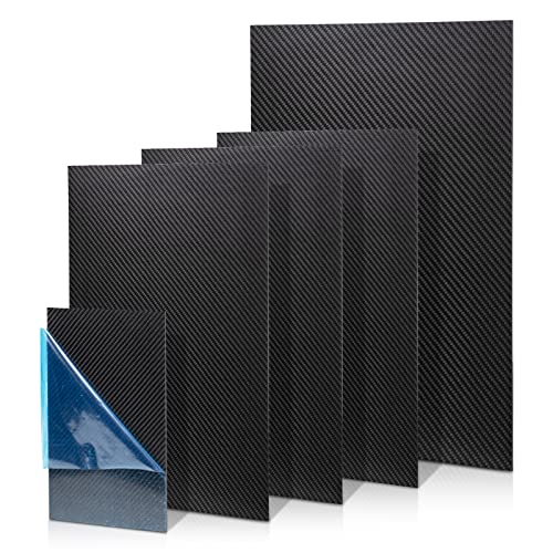 Kohlefaserplatten 300 x 400 x 2 mm – 100 % 3 K Twill matte Kohlefaserplatte für handgefertigte DIY Brieftasche Modellteil Reparaturplatte Kohlefaserplatten 300 x 400 x 2 mm – 100 % 3 K Twill matte Kohlefaserplatte für handgefertigte DIY Brieftasche Modellteil Reparaturplatte von FAKILO