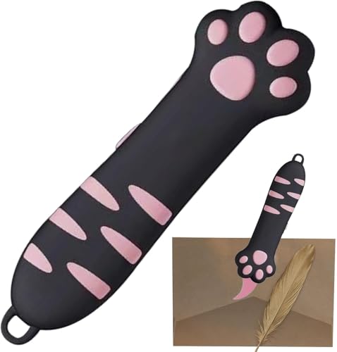 Cat Paw Box Cutter, Cat Paw Box Opener Teleskopkartonschneider,Nettes Gadget, Katzenpfote Offenes Werkzeug für Kartons, Pappe, Wrap, Riemen, Papiere von FAKKA