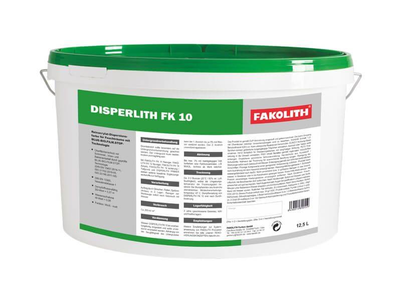 FAKOLITH - DISPERLITH FK 10 – Feuchtraumfarbe mit Filmschutz vor Schimmel, Viren und Bakterienbefall von FAKOLITH