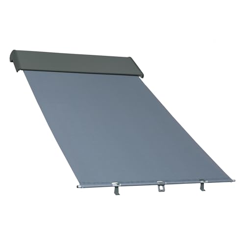 FAKRO - Dachfenster Verdunkelung Rollo - Sonnenschutz Dachfenster - 94x118cm - Netzmarkise Außen - Schutz vor Hitze im Sommer & vor Wärmeverluste im Winter - AMZ NewLine Markise - Graphit 089 von FAKRO