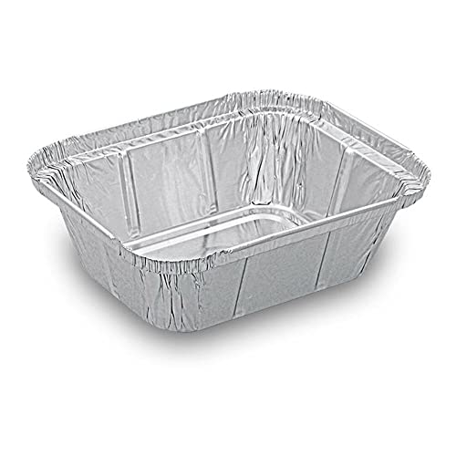 100 Stk. Alu-Servierschalen Aluschale Menüschale Grillschale 250ml 129x103x34mm von FALAMBI