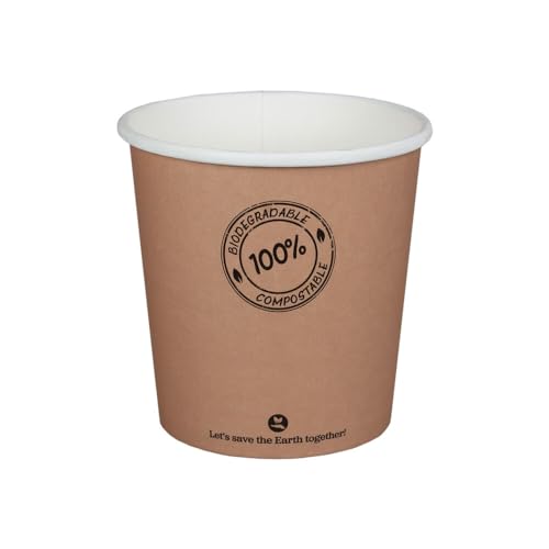 125 Stk. BIO Suppenbecher 650ml braun biologisch abbaubar Ø11.5cm, 2 von FALAMBI