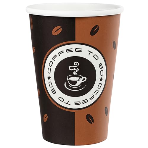 FALAMBI 1000 Stk. Kaffeebecher 400ml - 16oz - Coffee to go | Einweg Pappbecher & Papierbecher | Trinkbecher für Heiß- & Kaltgetränke - Teebecher - Made in Germany von FALAMBI