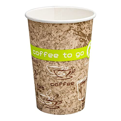 FALAMBI 200 Stk. Kaffeebecher Coffee ToGo COFFEE DREAMS Pappe beschichtet 10oz. 250 ml von FALAMBI