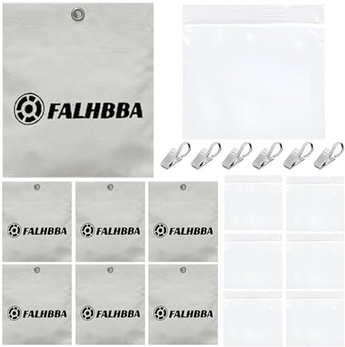 Vorhanggewichte für den Außenbereich, beschwerter Boden, mit Metallclips, winddichter Sandsack für Terrasse, Pergola, Cabana, Pavillon, Grau, 6 Stück Vorhanggewichte für den Außenbereich, beschwerter Boden, mit Metallclips, winddichter Sandsack für Terrasse, Pergola, Cabana, Pavillon, Grau, 6 Stück von FALHBBA