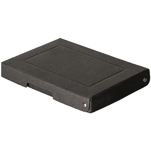 Original Falken PureBox Black. Made in Germany. 25 mm hoch 190x130 mm. Aufbewahrungsbox mit Deckel aus stabilem Recycling-Karton Blauer Engel Vegan Geschenkbox Transportbox Fotobox Allzweckbox von FALKEN