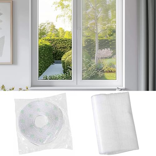 FALLENHELD Fliegengitter für Fenster 100x100 cm 2er Set in Weiß I Insektenschutz mit Selbstklebendem Klettband I einfache Montage ohne Bohren FALLENHELD Fliegengitter für Fenster 100x100 cm 2er Set in Weiß I Insektenschutz mit Selbstklebendem Klettband I einfache Montage ohne Bohren von FALLENHELD