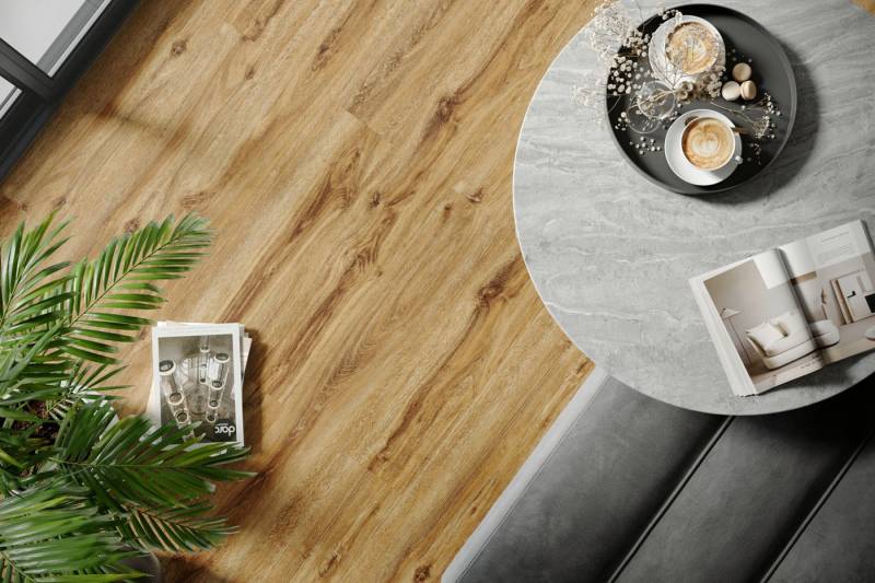 FALQUON GmbH Vinylboden THE FLOOR Wood, Klick-Dielen, Packung, In 1 Packung: 6 Paneele - 1,8m², 1 Packung: 6 Paneele - 1,8m² von FALQUON GmbH