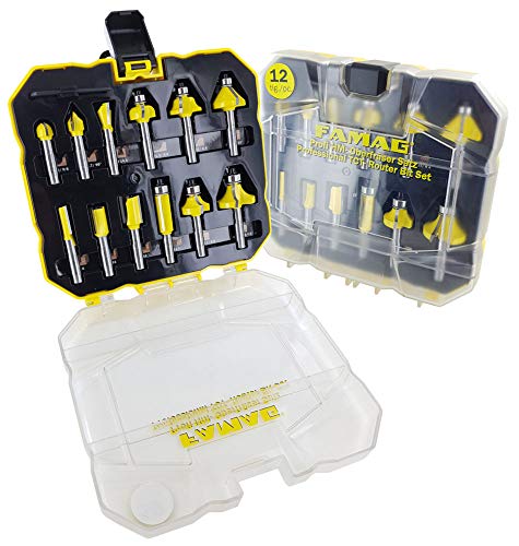 FAMAG Hartmetall Fräser-Satz Profi Line, 12-teilig, Schaft-Ø 8mm, in Kunststoffbox - 3382.812 von FAMAG