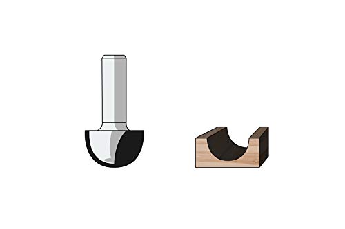 FAMAG Hohlkehlfräser HM 25,4x16x46,5mm, Radius 12,7mm, Schaft 8mm - 3106.825 von FAMAG