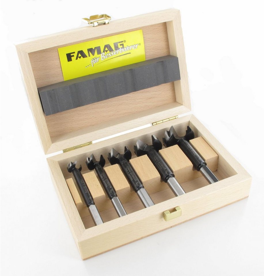 FAMAG Holzbohrer FAMAG 6-teiliger Bormax Hartmetall-Bohrersatz D=15,20,25,30,35,40mm von FAMAG