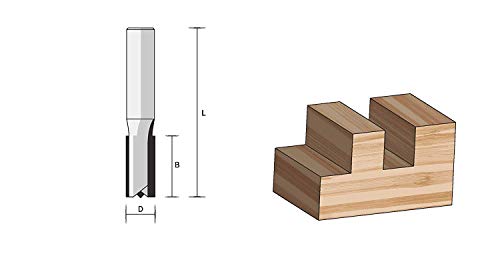 FAMAG Nutfräser mit Stirnschneide HM 8x25x69mm, Schaft 12mm - 3167.908 von FAMAG