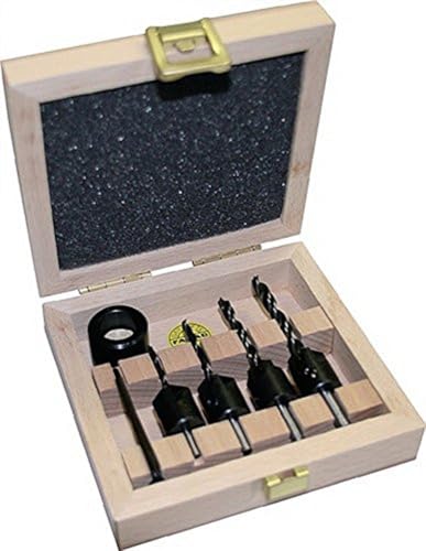 Famag Senkbohrer, 5-teilig, Spiralbohrer mit Aufsteckversenker, Größe ø 3-6 mm, mit praktischer Holzbox – 3574504 Famag Senkbohrer, 5-teilig, Spiralbohrer mit Aufsteckversenker, Größe ø 3-6 mm, mit praktischer Holzbox – 3574504 von FAMAG
