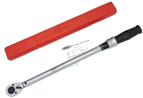FAMEX 10864 Profi Drehmomentschlüssel 12,5 mm (1/2-Zoll)-Antrieb - Größe 50-350 Nm - für Messung in beiden Drehrichtungen von FAMEX