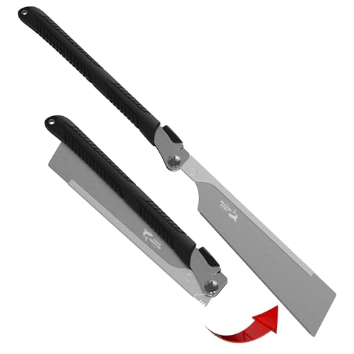 FAMEX 5527 Profi Japansäge Dozuki 240mm aus Karbonstahl, 22 TPI, Made in Japan - Handsäge klappbar für Heimwerker und Gewerbe, Feinsäge für Holz, Zugsäge FAMEX 5527 Profi Japansäge Dozuki 240mm aus Karbonstahl, 22 TPI, Made in Japan - Handsäge klappbar für Heimwerker und Gewerbe, Feinsäge für Holz, Zugsäge von FAMEX