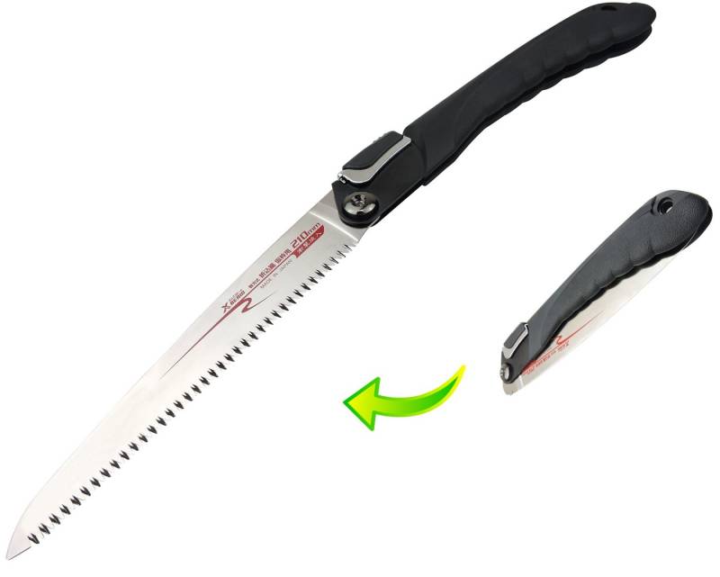 FAMEX Japansäge 5515 Astsäge 210mm - Gartensäge Handsäge klappbar, Made in Japan von FAMEX